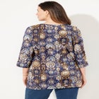 Suprema® 3/4 Sleeve V-Neck Tee image number null