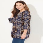 Suprema® 3/4 Sleeve V-Neck Tee image number null