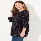 Suprema&reg; 3/4 Sleeve V-Neck Tee image number null