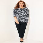 Suprema&reg; 3/4 Sleeve V-Neck Tee image number null