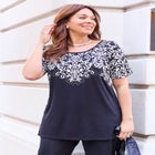 Dolman Sleeve Printed Tunic image number null