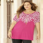Dolman Sleeve Printed Tunic image number null