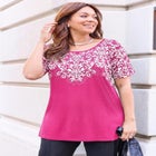 Dolman Sleeve Printed Tunic image number null