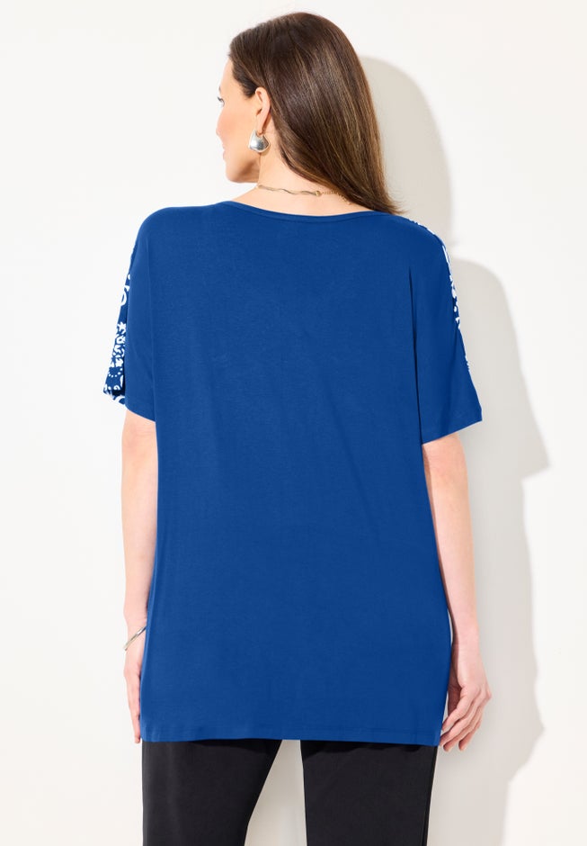 Dolman Sleeve Printed Tunic image number 2