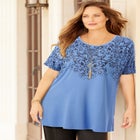 Dolman Sleeve Printed Tunic image number null