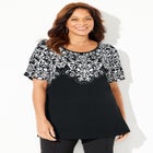 Dolman Sleeve Printed Tunic image number null