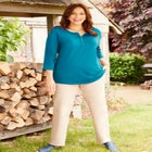 Suprema&reg; Snap-Placket Tee image number null