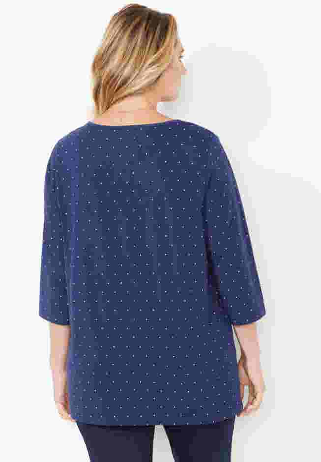 Suprema® Snap-Placket Tee image number 1