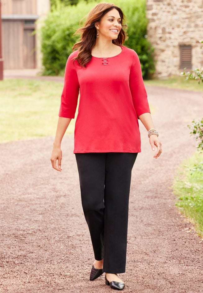 Suprema® Studio Double-Ring Tee image number 3