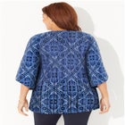 Bejeweled Pleated Blouse image number null