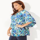 Bejeweled Pleated Blouse image number null