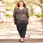 Bejeweled Pleated Blouse image number null