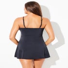 High Neck Fit & Flare Swimdress image number null