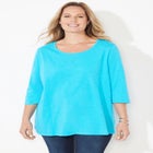 Active Slub Scoopneck Tee image number null