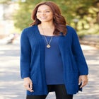 Marled Sweater Cardigan image number null