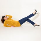 Chenille Cable-Knit Boatneck Sweater image number null