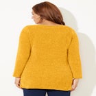 Chenille Cable-Knit Boatneck Sweater image number null