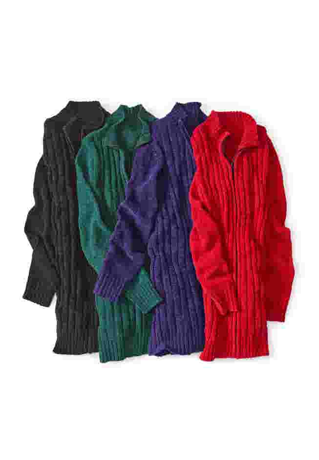 Cozy Chenille Zip Cardigan image number 1