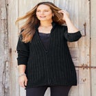 Cozy Chenille Zip Cardigan image number null