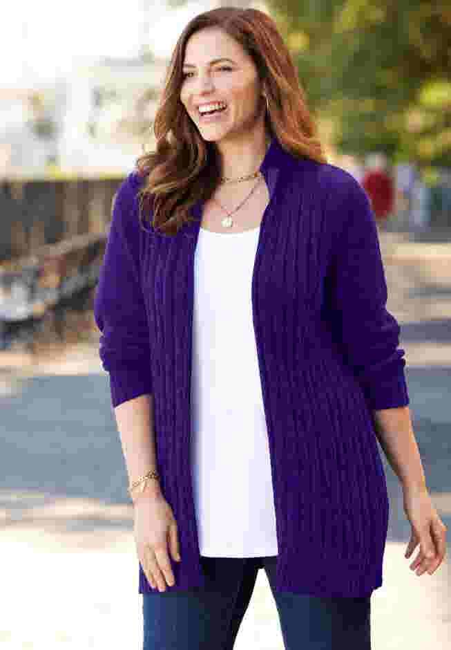 Cozy Chenille Zip Cardigan image number 2