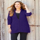 Cozy Chenille Zip Cardigan image number null