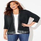 Mixed Media Cardigan image number null