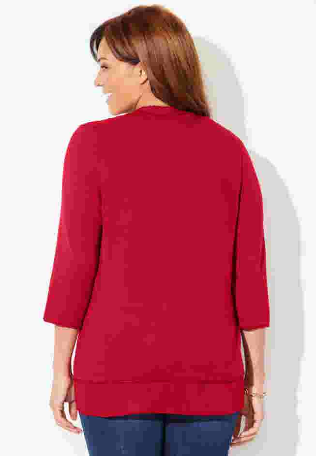 Mixed Media Cardigan image number 1