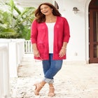 Pointelle Cardigan image number null