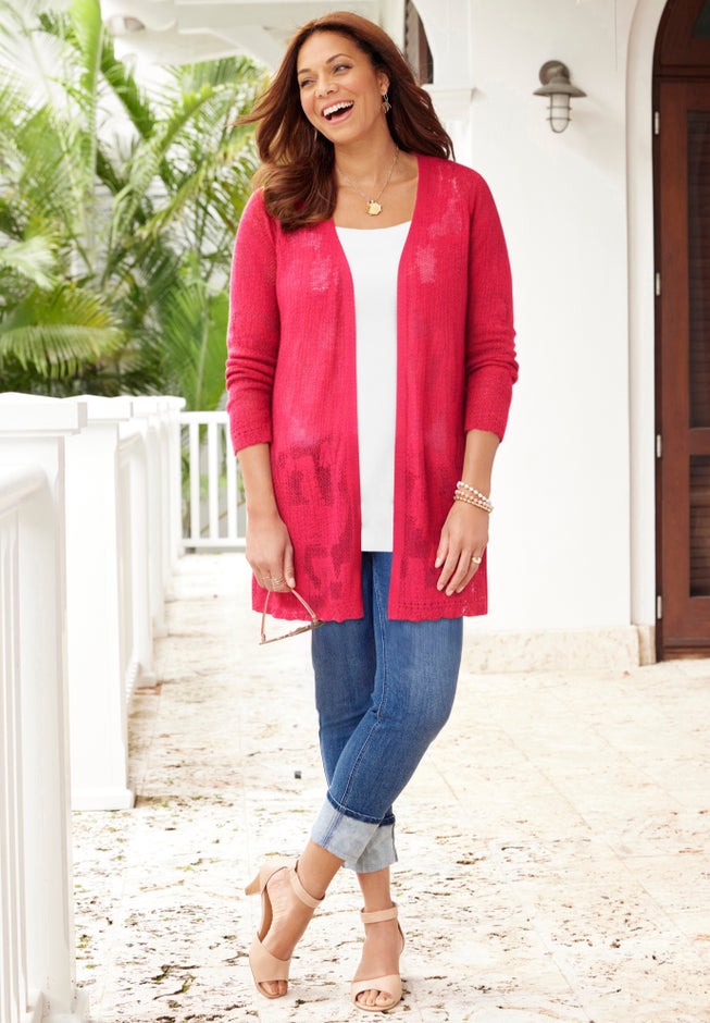 Pointelle Cardigan image number 1