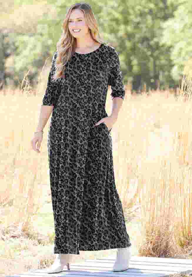 Maxi Dress & Scarf Duet image number 3