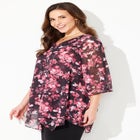 Split-Front Tiered Blouse image number null