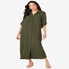 Collared Button Front Dress image number null