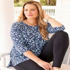 Easy Fit 3/4-Sleeve Scoopneck Tunic image number null