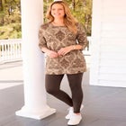Easy Fit 3/4-Sleeve Scoopneck Tunic image number null