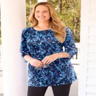 Easy Fit 3/4-Sleeve Scoopneck Tunic image number null
