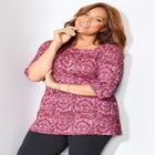 Easy Fit 3/4-Sleeve Scoopneck Tunic image number null