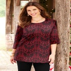 Easy Fit 3/4-Sleeve Scoopneck Tunic image number 0