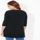 Easy Fit 3/4-Sleeve Scoopneck Tunic image number null