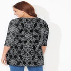 Easy Fit 3/4-Sleeve Scoopneck Tunic image number null