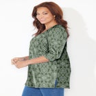 Easy Fit 3/4-Sleeve Scoopneck Tunic image number null