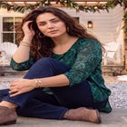 Easy Fit 3/4-Sleeve Scoopneck Tunic image number 3
