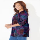 Easy Fit 3/4-Sleeve Scoopneck Tunic image number null