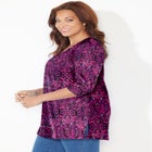 Easy Fit 3/4-Sleeve Scoopneck Tunic image number null