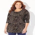 Easy Fit 3/4-Sleeve Scoopneck Tunic image number null