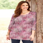 Easy Fit 3/4-Sleeve Scoopneck Tunic image number null