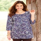 Easy Fit 3/4-Sleeve Scoopneck Tunic image number 0