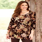 Easy Fit 3/4-Sleeve Scoopneck Tunic image number null