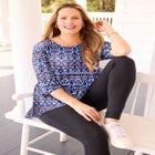 Easy Fit 3/4-Sleeve Scoopneck Tunic image number 0