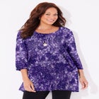 Easy Fit 3/4-Sleeve Scoopneck Tunic image number null