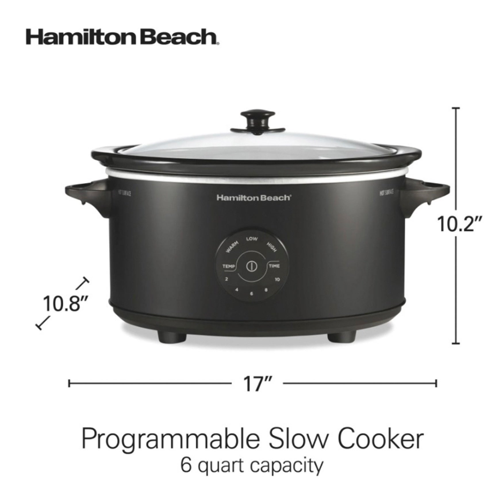 Hamilton Beach 6QT Programmable Slow Cooker image number 3
